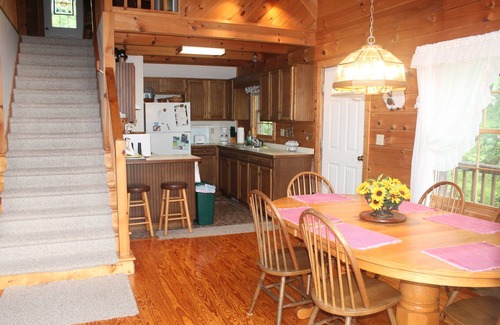 Marion Cabin | Beautiful Private Log Cabin Nestled In A Gated Community With Mountain Views.
