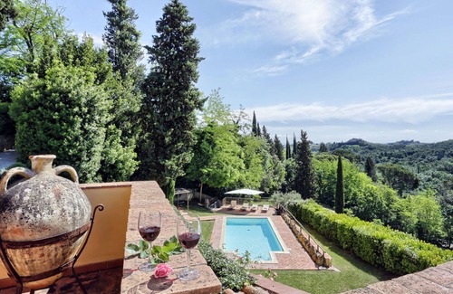 Gambassi Terme Villa | Beautiful private villa for 10 people with private pool, WIFI, A/C, TV, patio and pets allowed