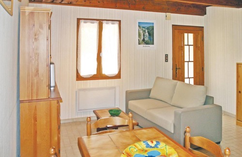 Labeaume House | Beautiful Provencal style house with exposed wooden beams and open terrace.