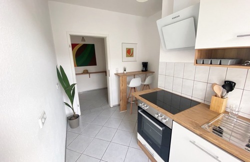 Altlindenau Apartment | Beautiful quiet 2-room apartment with a balcony and nice view