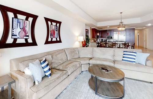 Orange Beach Condo | Beautiful & roomy condo in beachfront resort with pool, tennis & hot tub