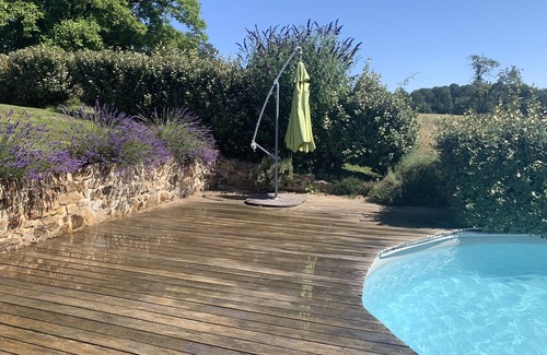 La Roche-l'Abeille House | Beautiful stone built farmhouse with private pool and garden.