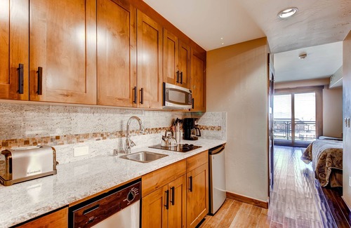 Steamboat Springs Apartment | Beautiful studio w/private balcony & shared pool, hot tubs, fitness & game room