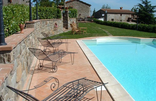 Cortona Villa | Beautiful villa for 6 guests with WIFI, pool, TV, panoramic view and parking