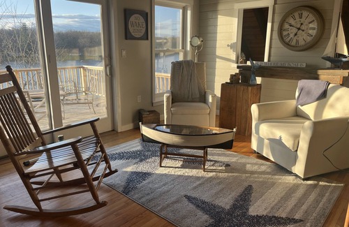 Newtonville House | Beautiful Waterfront Home 25 Minutes from Saratoga. Available for Belmont!