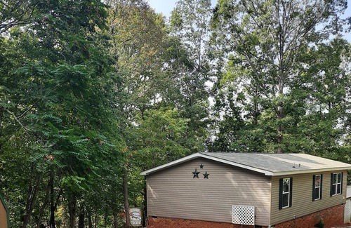 Pittsville Cabin | Beautiful waterfront lodge with private dock and breath taking view of Smith Mt.