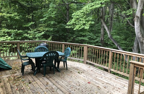 Elmira Cottage | Beautiful wooded setting in Lakes of the North!