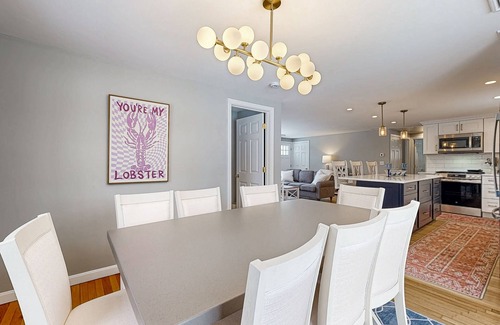 Dennis House | Beautifully renovated home near Scargo Lake with deck, W/D, AC, games, & yard