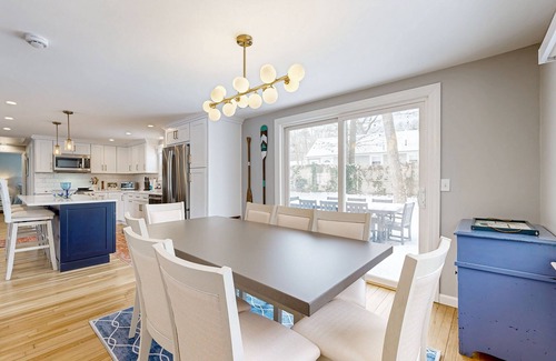 Dennis House | Beautifully renovated home near Scargo Lake with deck, W/D, AC, games, & yard