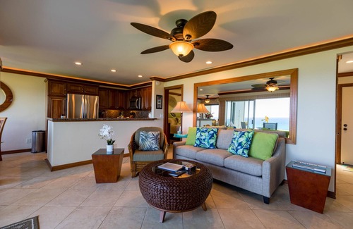 Princeville Condo | Beautifully upgraded & air conditioned Pali Ke Kua 102 - Bali Hai ocean views