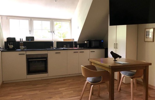 Oss Bed & Breakfast | Bed and Breakfast De Kip - Privé-appartement van 43 m2 met tweepersoons bubbelbad - met Finse sauna - in westvleugel van luxe villa