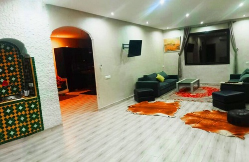 Gueliz Apartment | Bed in Shared rooms with free kitchen & lounge.