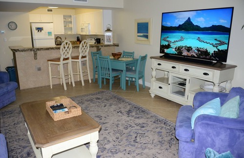 Fort Walton Beach Condo | Bedroom & Living room Gulf Front! FREE beach chairs & covered parking