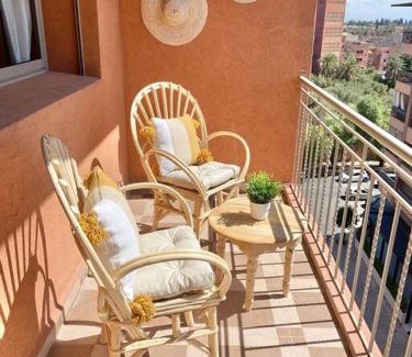 El Hara Apartment | Bel appart wifi balcon et parking Marrakech centre