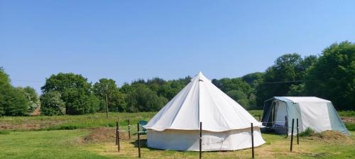 Saint-Michel-de-Montjoie Other | Bell tent one of three to rent fully equipped private equipped kitchen tents too