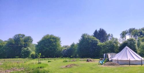 Saint-Michel-de-Montjoie Other | Bell tent one of three to rent fully equipped private equipped kitchen tents too