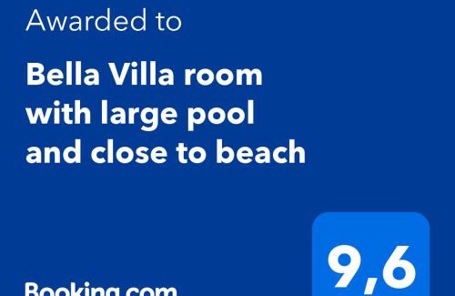 Las Galeras Apartment | Bella Villa room with large pool and close to beach