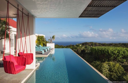 Gouverneur Villa | Bellissima- Steps to beach, elegantly furnished, hillside w/sweeping sea views