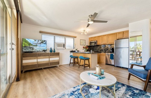 Kihei Condo | Best Ocean Views at Kihei Kai Nani #206nSteps to the beach 1 Bdrm/1 Bath