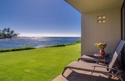 Poipu Condo | Best! Oceanfront, Ground 1st Floor. Beach. Surf. Panoramic views at Kuhio Shores