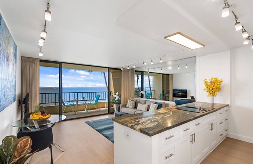 Kihei Condo | Best Sugar Beach Maui Direct Oceanfront Modern Luxury Condo #331