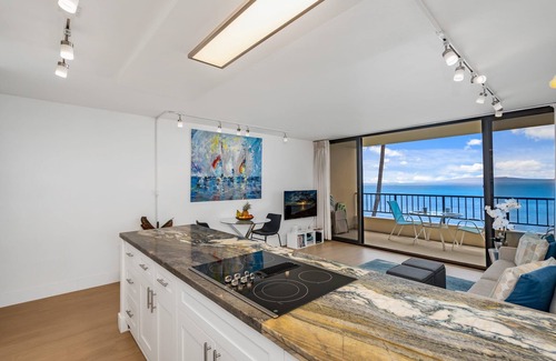 Kihei Condo | Best Sugar Beach Maui Direct Oceanfront Modern Luxury Condo #331