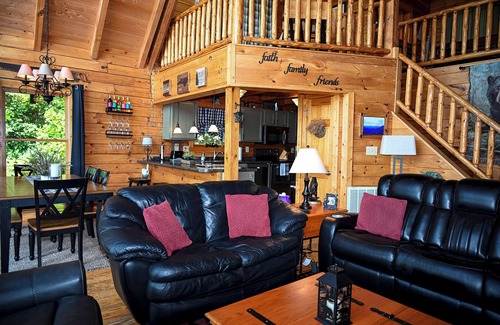Bostic Cabin | Best View in NC, Totally Private! Burn Pit, & Pool table.