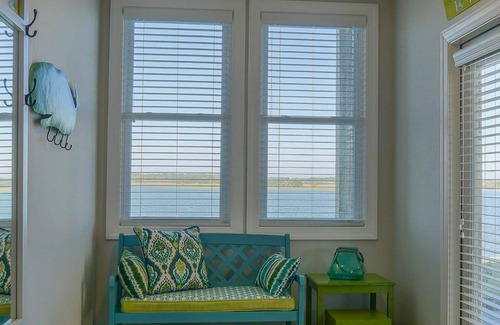 Topsail Beach House | Best Views On The Island! Ocean, waterfront, Boat Dock, Elevator, Pool, Fish!