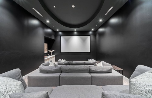 The Flats Villa | Beverly Hills Flats Estate with Movie Theater, Indoor Pool, Billiards & Sauna