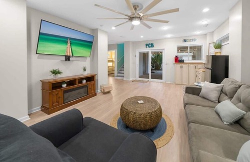 Bid-a-wee Beach House | Bid-A-Wee Beach Home-Private Heatable Pool,Private Beach Access,1 Block to Beach