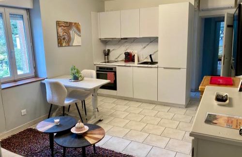 Lastours Apartment | Bijou SURDESPINE air conditioned 100m to Historic 4 Cathar Châteaux Lastours access to a very pretty riverside garden!