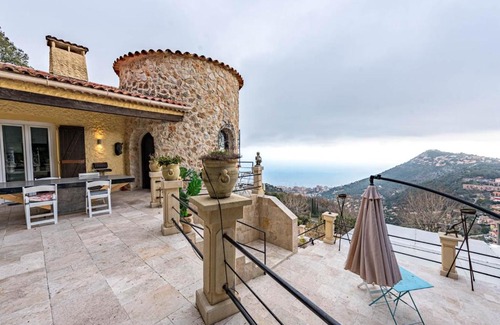 La Turbie Villa | BIRDS EYE VILLA Luxury Castle Paranomic Views of Monaco Monte Carlo Hills & Sea