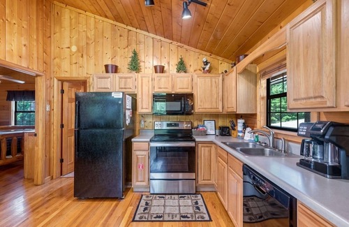 Sevierville Cabin | Black Bear Retreat -LOCATION-ideal for winter travel. Game room&hot tub!