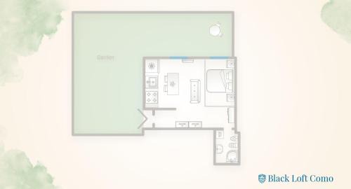 Albate Apartment | Black Loft Como by Rent All Como