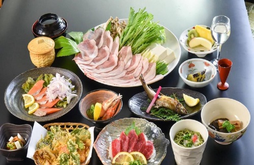 Kokonoe Hotel | Black pork shabu course Japanesestyle room with h/Kusu-gun Ōita