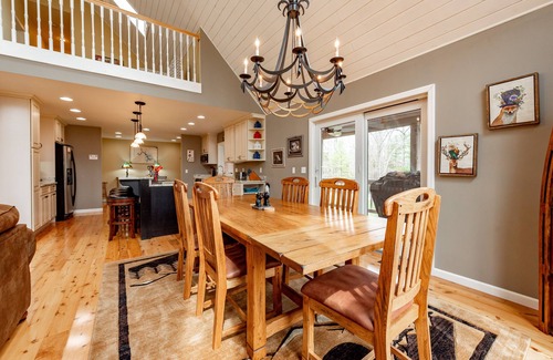 Blakeslee House | Blended: Lake Access, Hot Tub, Dock, Fireplace!