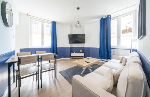 Homecourt Apartment | Bleu Océane - Wifi - Gare - 3 lits - Tout équipé