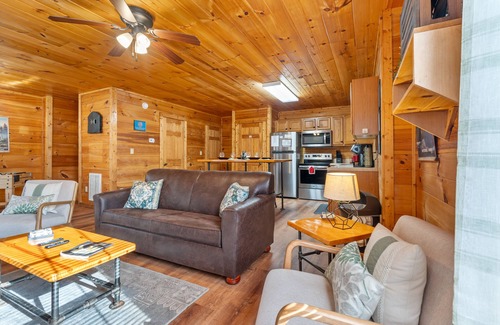 Gatlinburg - Pigeon Forge Cabin | Blissful Tranquility-Small Fenced Yard-No Steep Roads-Close to PForge- Sleeps 6