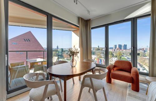 Gdansk City Center Apartment | Blue Mandarin Riverside Premium Sauna & Gym