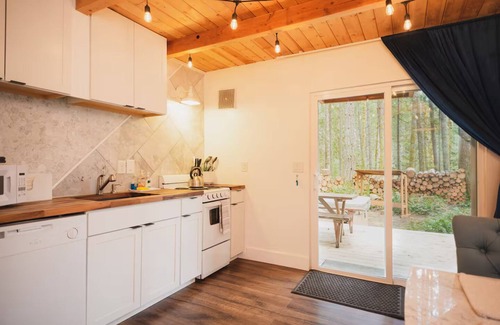 Ashford Cabin | 🏔 Blue Ox Basecamp Cabin: WiFi, Hot tub, Fireplace by Mt Rainier National Park