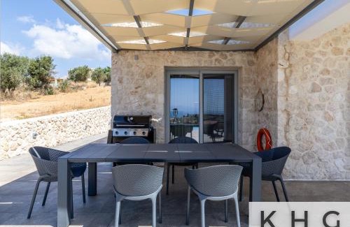 Mousata Villa | Blue pearl Villa with Private Pool in Afrato Village! Infinite sea views!
