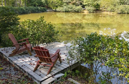 My Mountain House | Blue Ridge Cabin with Hot Tub and Private Lake!
