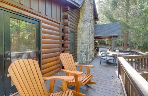 My Mountain House | Blue Ridge Cabin with Hot Tub and Private Lake!