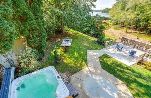 Morganton House | Blue Ridge Lake Home with Hot Tub in Morganton!
