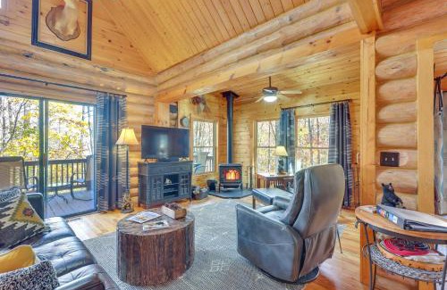 Ridges Over the Lake House | Blue Ridge Log Cabin with Hot Tub and Game Room!