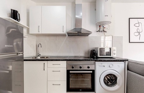 Barceloneta Apartment | Blueground | La Barceloneta, AC & w/d, nr beach
