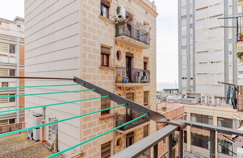 Barceloneta Apartment | Blueground | La Barceloneta, AC & w/d, nr beach