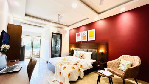 DLF Phase 3 Hotel | BluO Studio3 DLF Cybercity - Balcony, Gym TT, Lift