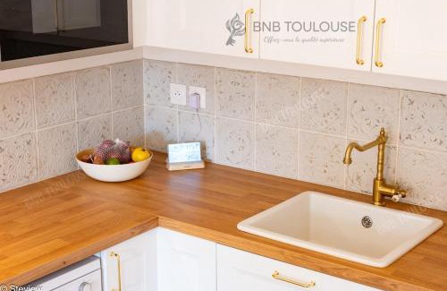 Castelnau-d'Estretefonds Apartment | BNB TOULOUSE - Le Chic Castel'nid - Clim - Parking - Terrasse - WiFi