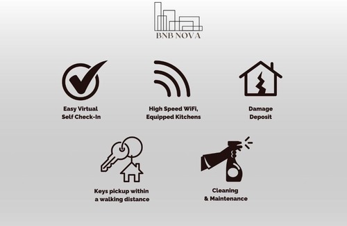 Dubai Marina Apartment | BnBNova - Waterfront 1BR in Dubai Marina